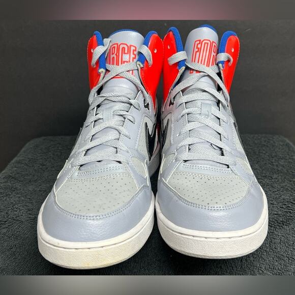 Nike Son Of Force Men’s Size 9 Gray/Orange/Blue - 616281-003 - Shoes CLEAN RARE - Picture 5 of 9
